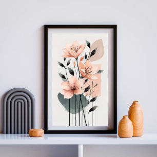 Blush Harmony Botanicals Foto Afdruk