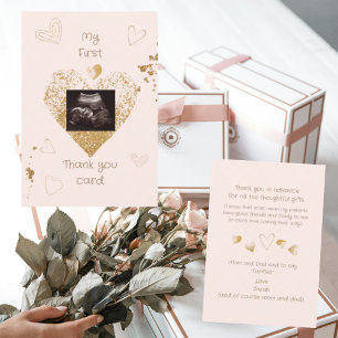 Blush Hearts Mijn 1e bedankje Grappig Bedankkaart