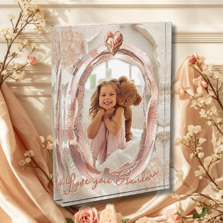 Blush Heirloom Heart Photo Frame Loving Keepsake Fotoblokken