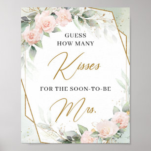 Blush Hoeveel Kusjes voor de Aanstormende Mrs Poster