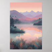 Blush Horizon Reflections Poster (Voorkant)