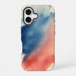 Blush Horizon" – Waterverf Gradient telefoonhoesje iPhone 16 Hoesje