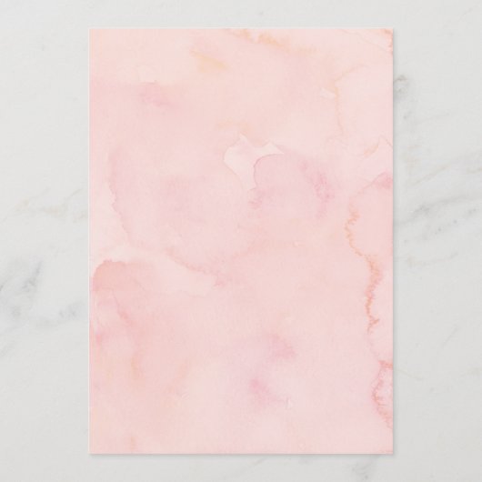 Blush hortensia bruiloft welkom routebeschrijving  programma (Achterkant)