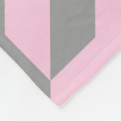 Blush Houndstooth Fleece Deken (Hoek)