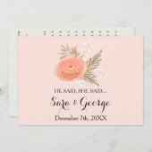 blush Il a dit, Elle a dit la carte de jeu de douc (Devant / Derrière)