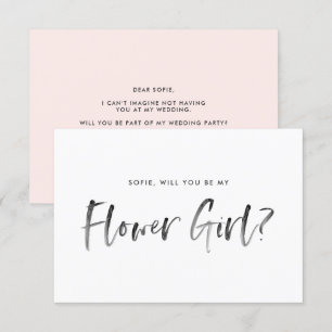 Blush in Brussel word je mijn Bloemenmeisje Kaart