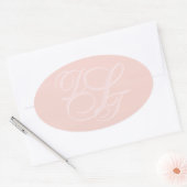 Blush Initialen Envelop Stickers (Envelop)