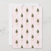 Blush Kerstboom Streep Kaart (Achterkant)