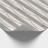 Blush Kerstmis Houndstooth Script Cadeaupapier (Hoek)