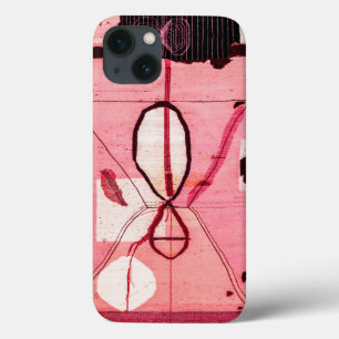 Blush Kilim: Roze Marokkaanse erfgoedkunst iPhone 13 Hoesje