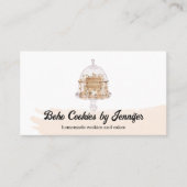 Blush koekjes snoepjes koekjes bakkerij desserts visitekaartje (Voorkant)