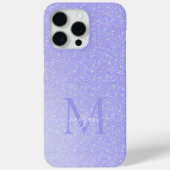 Blush Lavendel Diamant Glitter Ombre Custom Chic Case-Mate iPhone Case (Achterkant)