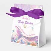 Blush Lavender Mermaid Tail Ocean Keepsake Bedankdoosjes (Voorkant Zijde)