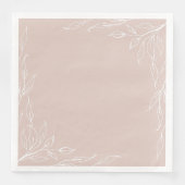 Blush Leaf Thanksgiving Party Servet (Voorkant)