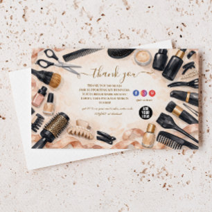Blush Lint Haarstylist Bedankkaart