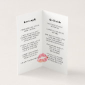 Blush & Lip Product Distributeur Tips & Trucs Visitekaartjes (Binnen)