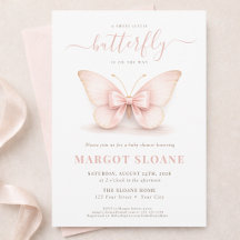 Blush Little Butterfly Neutrale Baby Shower
