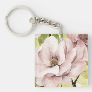 Blush Magnolia Flowers Sleutelhanger