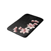Blush Magnolias op Black Badmat (Gekanteld)