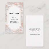 Blush Marble Arch Lashes Beauty  Visitekaartje (Voorkant / Achterkant)