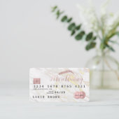 Blush + Marble Carte de crédit Microbling (Debout devant)