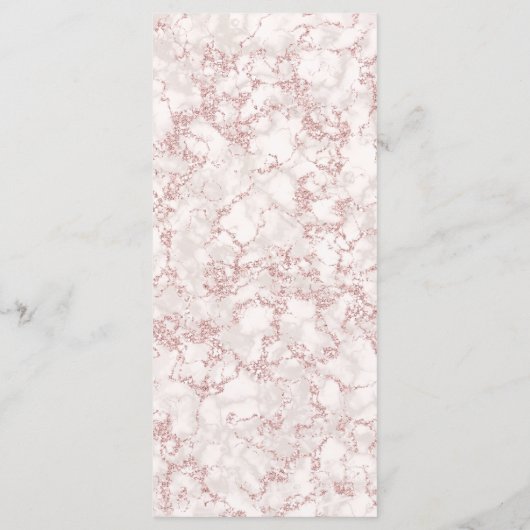 Blush Marmer Geometrisch Lijst Bloemen Bruiloft Me Menu (Achterkant)