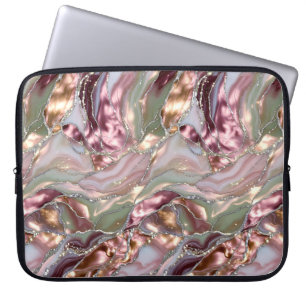 Blush Marmer Laptop Hoes Elegante Beschermhoes