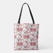 Blush Meadow Blooms AOP Floral Weekender Draagtas (Achterkant)