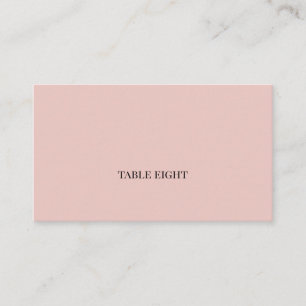 Blush met Black Modern Font Plaatskaartje