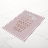 Blush met roze Folie Weddenschap Folie Uitnodiging (Gedraaid)