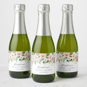 Blush Mini Fleslabels voor Mousserende Wijn Sparkling Wijnetiket