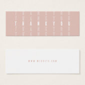 Blush Moderne kleine bedrijven - Hartelijk dank vo Mini Visitekaartjes (Voorkant /achterkant)