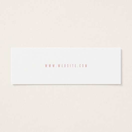 Blush Moderne kleine bedrijven - Hartelijk dank vo Mini Visitekaartjes (Achterkant)