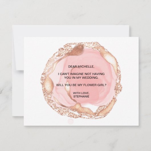 blush moderne tu seras mon invitation fille de fle (Dos)