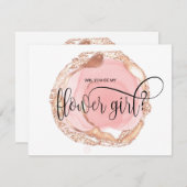 blush moderne tu seras mon invitation fille de fle (Devant / Derrière)