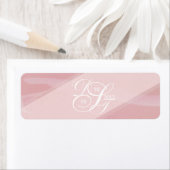 Blush monogram labels (Insitu)