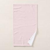Blush Monogramme Élégant (Serviette à main)