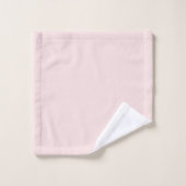Blush Monogramme Élégant (Gant de toilette)