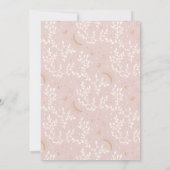 Blush Moon Stars Celestial Bachelorette Kaart (Achterkant)