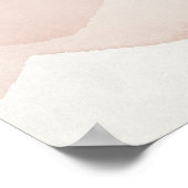 Blush Mountain Range Landschap Bruiloft Welkom Poster (Hoek)