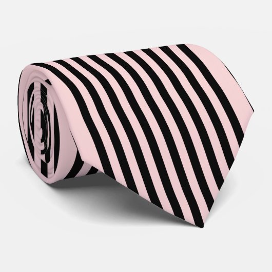 Blush-n-Black Stropdas (Opgerold)