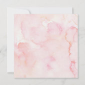 Blush Navy Bloemen Greenery Meisje 3e Verjaardagsf Kaart (Achterkant)