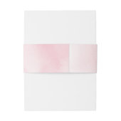 Blush navy rustieke bloemenbruiloft uitnodigingen wikkel (Achterkant Voorbeeld)