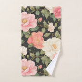 Blush Noir Roos Harmony Soft Pastel Rozen Bad Handdoek (Handdoek)