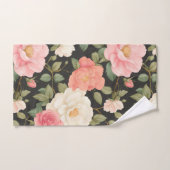 Blush Noir Roos Harmony Soft Pastel Rozen Bad Handdoek (Handdoek)