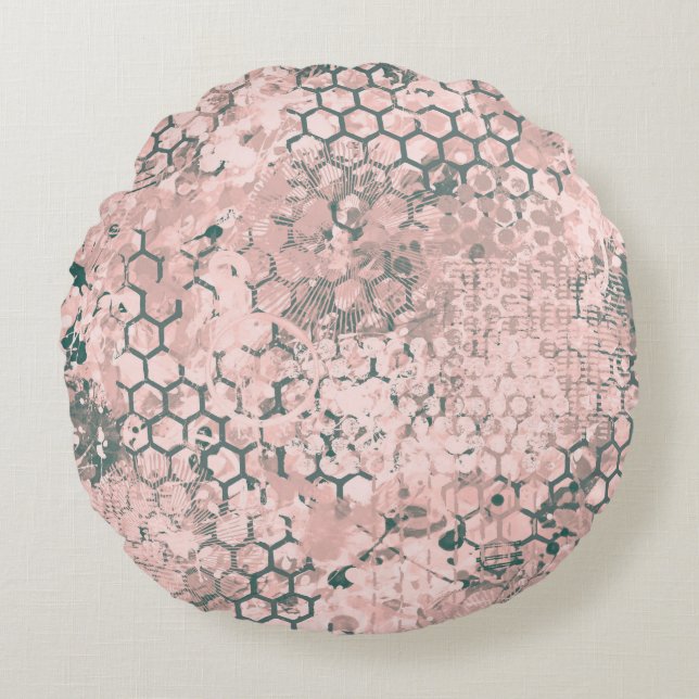 Blush Odyssey Rond Kussen (Voorkant)