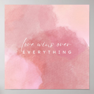 "Blush of Love: A Pink Waterverf Affair" Poster