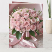 "Blush of Love: Een Boeket van Tijdloze Romantiek" Kaart (Achterkant)