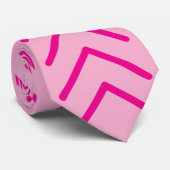 Blush of Love: Elegant Pink Gift Design Stropdas (Opgerold)