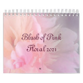 Blush of Pink Floral 2023 Calendrier (Protection)
